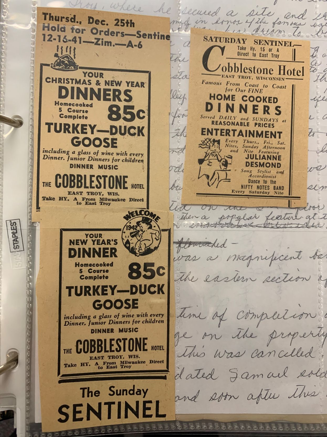 Old Cobblestone ad